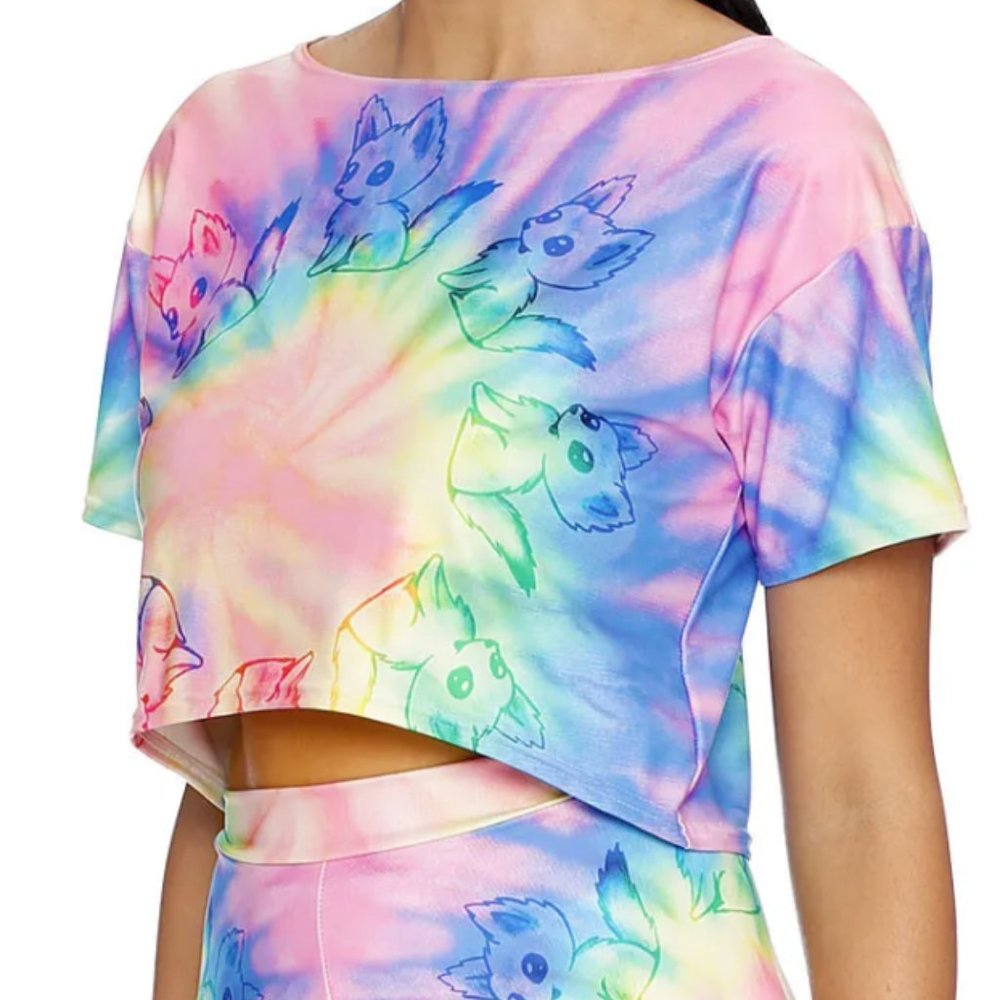 Blackmilk Hyper Fox Boxy Crop Top